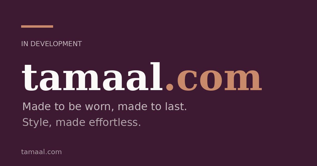 Link preview image for tamaal.com